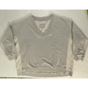 Aerie Women's Gray Cozy Lounge Oversized Shirt Size XL Comfy